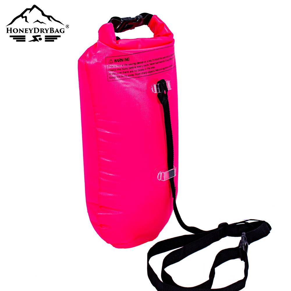 Eco PVC Open Water Swimming Safety Buoy Tow Float with Waterproof Dry Bag