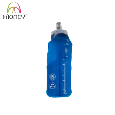 500ml BPA Free TPU Trial Running Water Bottle Collapsible Soft Flask