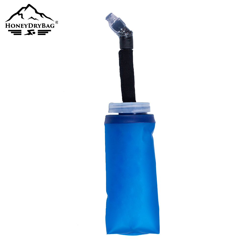 BPA Free TPU Trail Running Marathon Triathlon Water Bottle Soft Flask with Straw